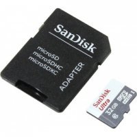   Sandisk 32Gb microSDHC Class 10 SDSQUNB-032G-GN3MA + adapter
