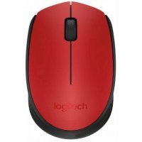  Logitech M171 Wireless Mouse Red-Black USB