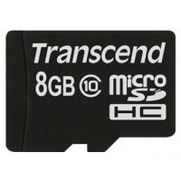   Transcend 8GB microSDHC Card Class 10 (SD 2.0) no adapter TS8GUSDC10