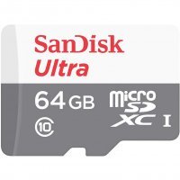   Sandisk 64GB microSDXC Class 10 Ultra 80MB/s