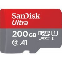   Sandisk 200GB microSDXC Class 10 Ultra (SD ) UHS-I A1 (SDSQUAR-200G-GN6MA)