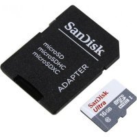   Sandisk 16Gb microSDHC Class10 SDSQUNS-016G-GN3MA Ultra 80 + adapter