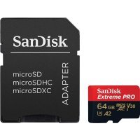   Sandisk 64GB microSDXC Class 10 UHS-I A2 C10 V30 U3 Extreme Pro (SD ) 170MB/s SDSQXCY-064G-GN6MA