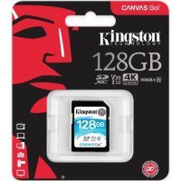   Kingston 128GB SDXC Class 10 UHS-I U3 V30 Canvas Go 45MB/s (SDG/128GB)
