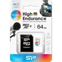   Silicon Power 64GB High Endurance microSDXC Class 10 UHS-I U3 (SP064GBSTXIU3V10SP)