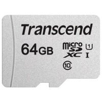   Transcend 64GB microSDXC Class 10 UHS-I U1 TS64GUSD300S