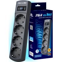   Pilot m Max 4 euro outlets 10m black