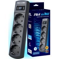   Pilot m Max 4 euro outlets 10m black