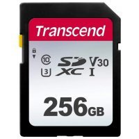   Transcend 256GB SDXC Class 10 UHS-I U3, V30 TS256GSDC300S