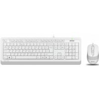 Комплект клавиатура+мышь A4Tech A4 Fstyler F1010 клав:белый/серый мышь:белый/серый USB Multimedia