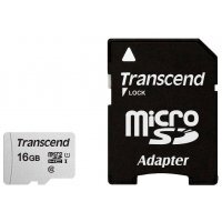   Transcend 16GB UHS-I U1 microSD with Adapter