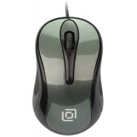 Мышь OKLICK 385M черный/серый оптическая (1000dpi) USB для ноутбука (2but)
