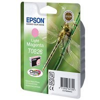Картридж (C13T11264A10) EPSON T0826 для Stylus Photo R270/R290/RX590 светло пурпурный