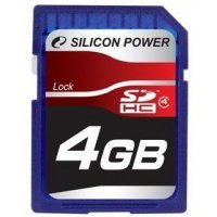   Silicon Power 4GB SDHC Class 4 SP004GBSDH004V10