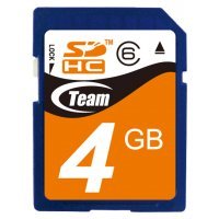   Team Group 4GB SDHC class 6 TG004G0SD26X