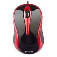  A4Tech N-350-2 V-Track Padless Black-Red