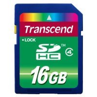   Transcend 16Gb SDHC Class 4 TS16GSDHC4