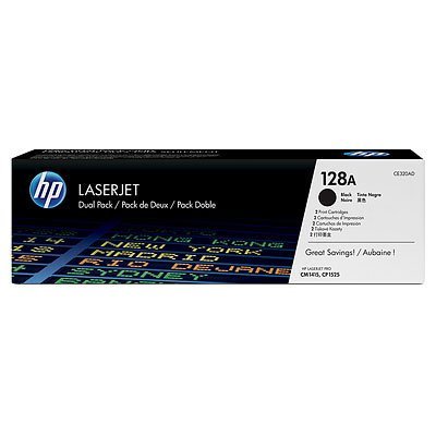 Фото Двойная упаковка картриджа HP (CE320AD) для LJ CM1415/CP1525 черный