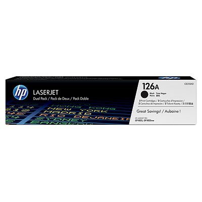 Фото Двойная упаковка картриджа HP 126A (CE310AD) LaserJet черный