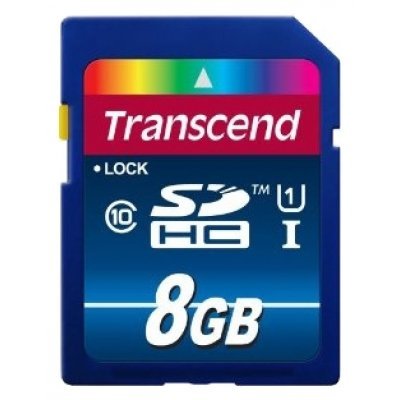    Transcend 8Gb SDHC Class 10 UHS-I (TS8GSDU1)