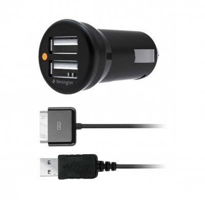 Фото Зарядное устройство USB для автомобиля Kensington (2.1+1 Amp) (K33497EU)