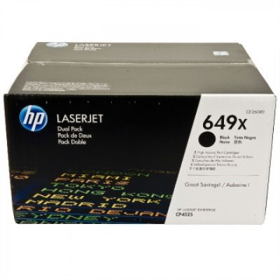 Фото Двойная упаковка картриджа HP CE260XD черный для HP CLJ CP4525