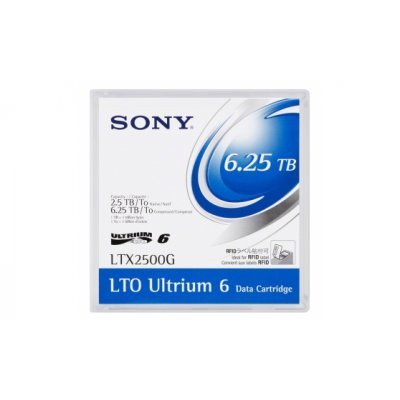 Фото Ленточный картридж Sony LTX2500GN Ultrium LTO6 6,25Tb (3Tb native), bar code labeled
