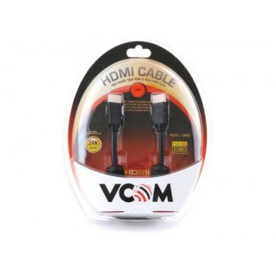   VCOM HDMI 19M/M ver:1.4-3D, 1,8m,  , 2   Blister