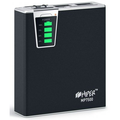 Фото Внешний аккумулятор HIPER Power Bank MP7500 черный