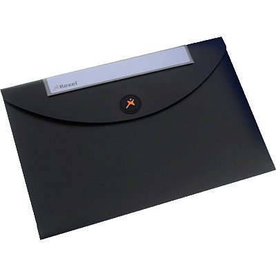 Фото Конверт для документов Rexel Optima, A4, черная (5шт.) (2102477)