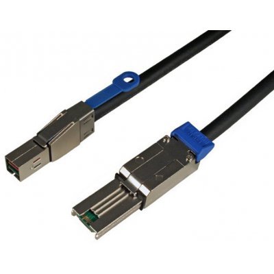 Фото Кабель HP 2M Ext MiniSAS (SFF8644) HD to MiniSAS (SFF8088) Cable for connecting SAS HBA or switch to MSA2040 SAS (716189-B21)