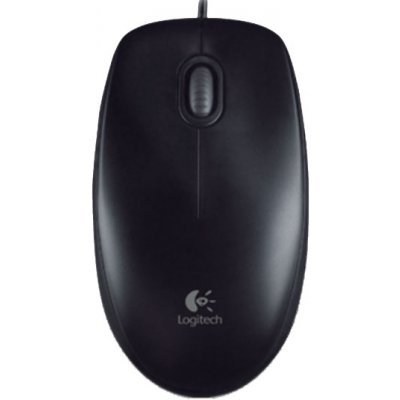   Logitech B100 Optical Mouse, USB, 800dpi, Black, [910-003357]