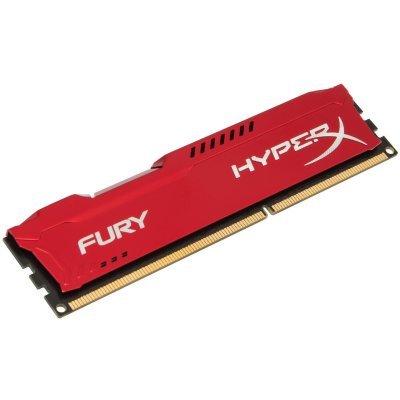      Kingston DDR3  8Gb Kingston (PC-12800) 1600MHz HyperX Fury Red Series CL10