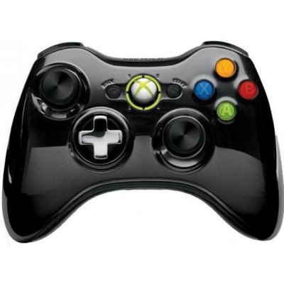 Фото Геймпад Microsoft Xbox 360 43G-00059 черный хромированный