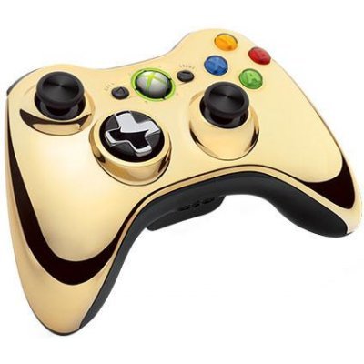 Фото Геймпад Microsoft Xbox 360 43G-00055 золотой хромированный