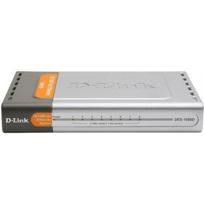 Фото Коммутатор D-Link DES-1008D/L2A