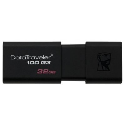  USB  Kingston DataTraveler (100 Generation 3) 32Gb USB 3.0 Flash Drive Black