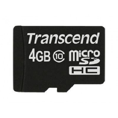    Transcend 4GB MicroSDHC Class 10 no Adapter (TS4GUSDC10)