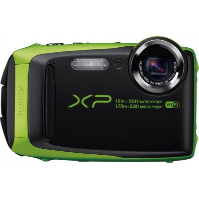 Фото Цифровая фотокамера Fujifilm FinePix XP90 черно-зеленая