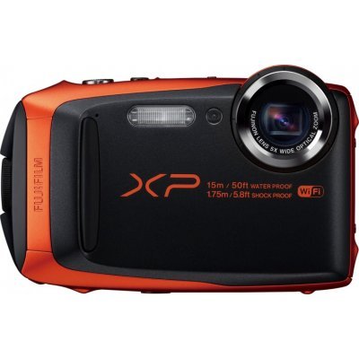 Фото Цифровая фотокамера Fujifilm FinePix XP90 черно-оранжевая
