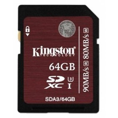    Kingston 64GB SDXC Class 3 SDA3/64GB