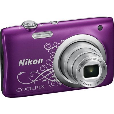 Фото Цифровая фотокамера Nikon Coolpix A100 фиолетовый Lineart