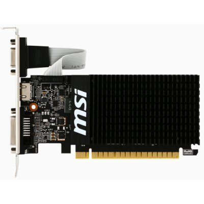    MSI GeForce GT 710 954Mhz PCI-E 2.0 1024Mb 1600Mhz 64 bit DVI HDMI HDCP Silent