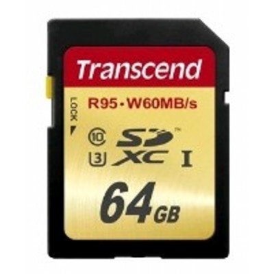    Transcend 64Gb SDXC Class 10 TS64GSDU3 (<span style="color:#f4a944"></span>)