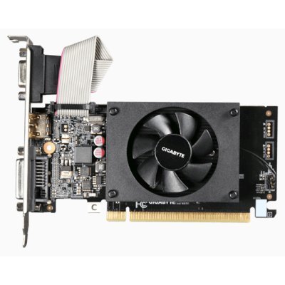    Gigabyte GeForce GT 710 954Mhz PCI-E 2.0 1024Mb 1800Mhz 64 bit DVI HDMI HDCP