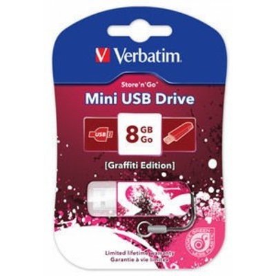  USB  Verbatim 8Gb Store n Go Mini Graffiti 