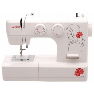 Фото Швейная машина Janome My Style 101 белый/цветы