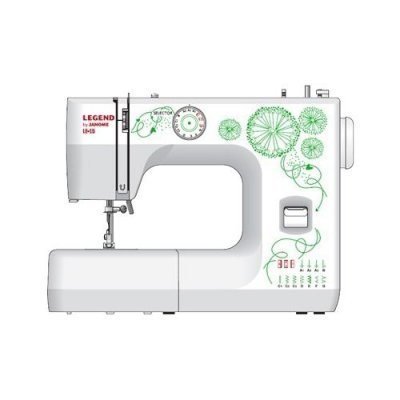 Фото Швейная машина Janome Legend LE15 белый/цветы
