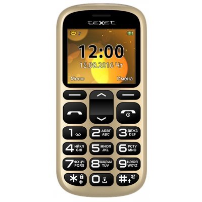 Фото Мобильный телефон Texet TM-B306 золотистый