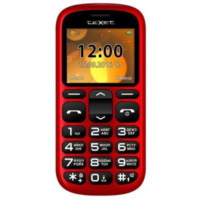 Фото Мобильный телефон Texet TM-B306 красный